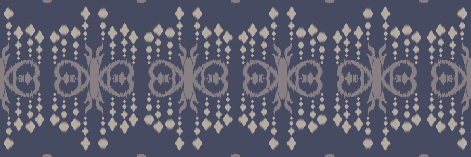 Batik-Textil ethnischer Ikat-Stoff nahtloses Muster digitales Vektordesign für den Druck Saree Kurti Borneo Stoffrand Pinselsymbole Musterdesigner vektor