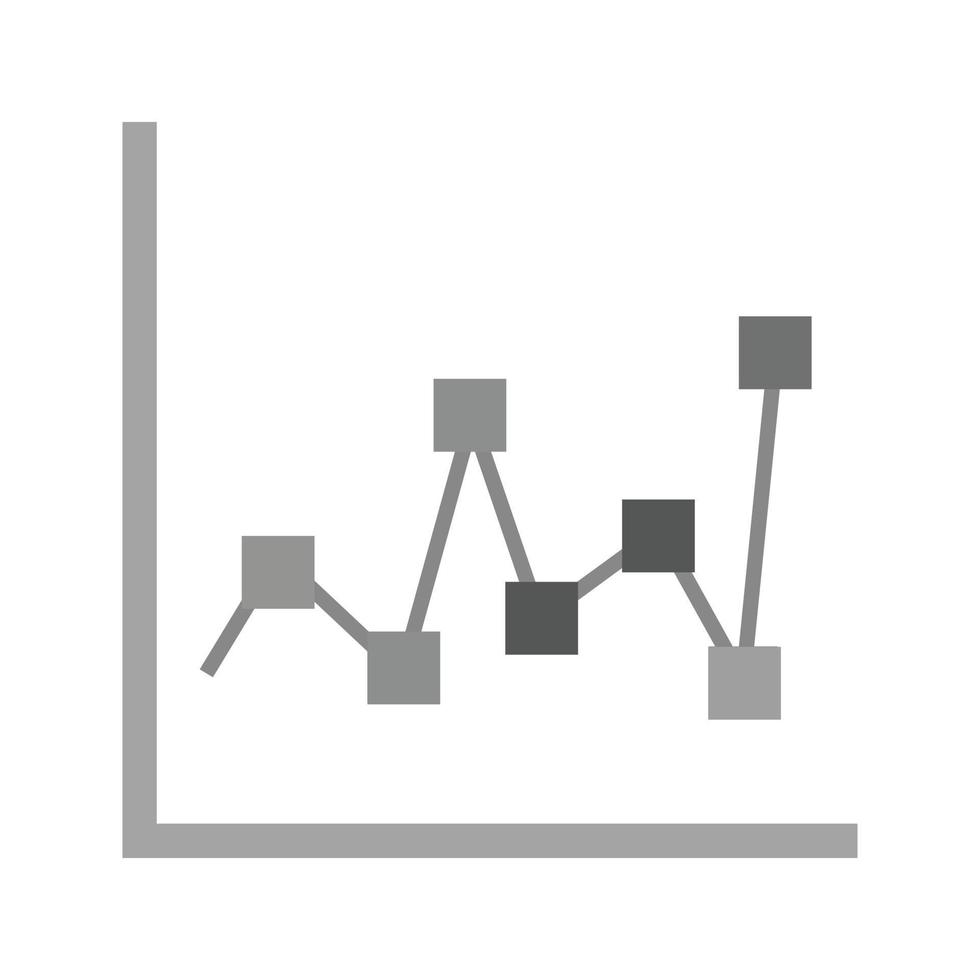 diagram platt gråskale ikon vektor