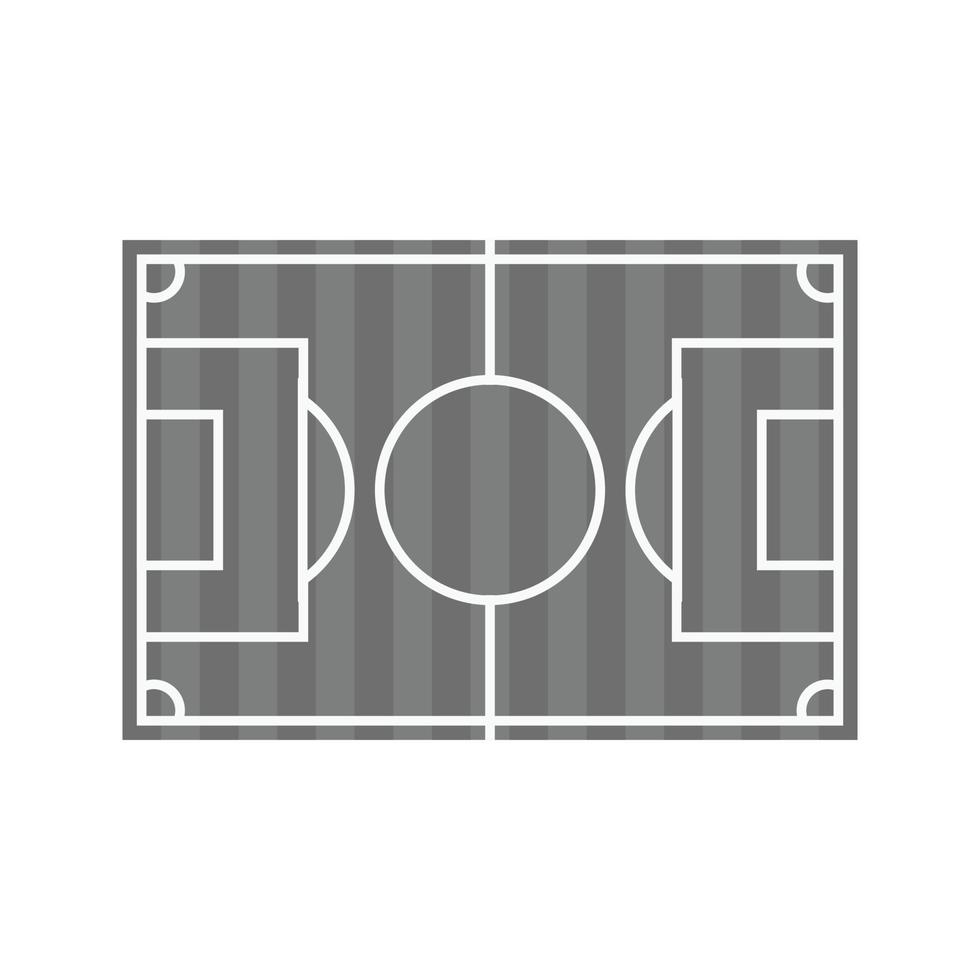 Fußball flache Graustufen-Symbol vektor