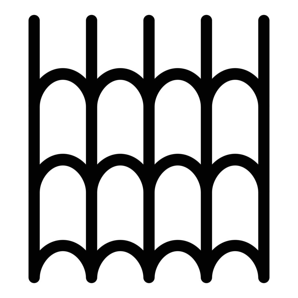 keramisk takläggning bricka ikon, översikt stil vektor