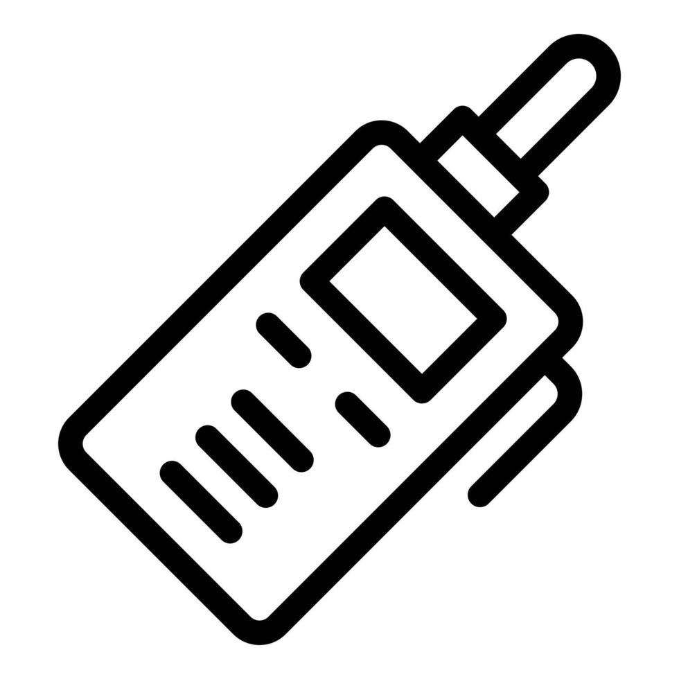 Distanz-Walkie-Talkie-Symbol, Umrissstil vektor