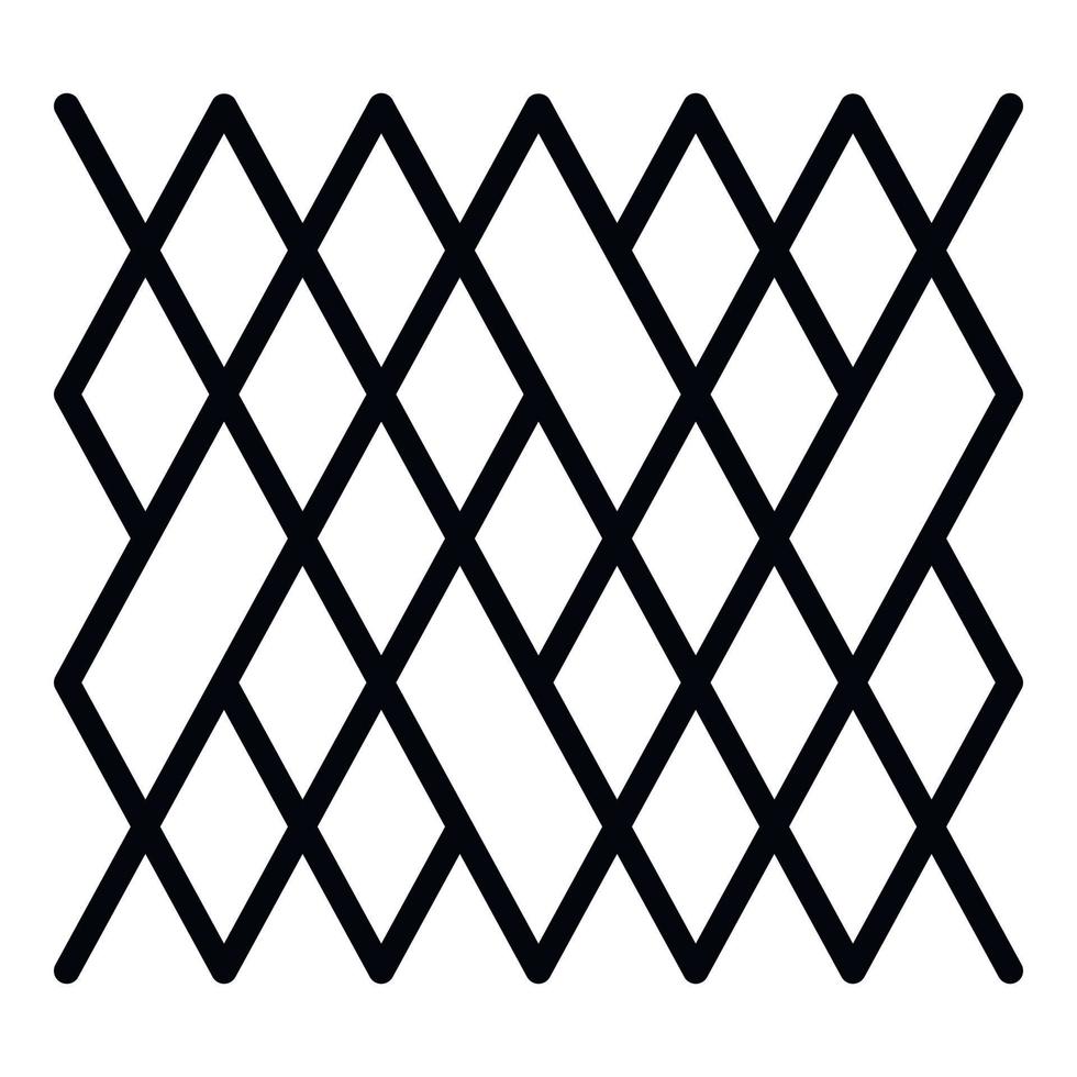 Acryl-Textil-Symbol, Umrissstil vektor