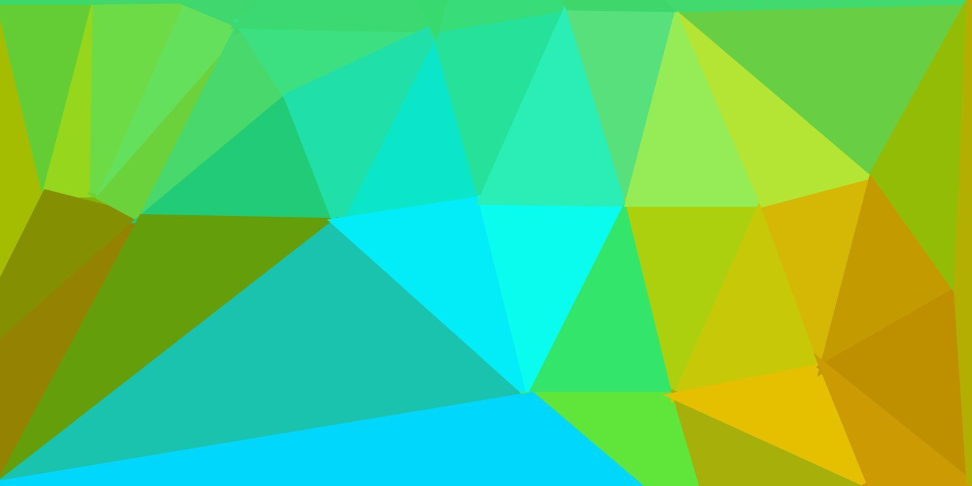 ljusblå, gul vektor polygonal bakgrund.