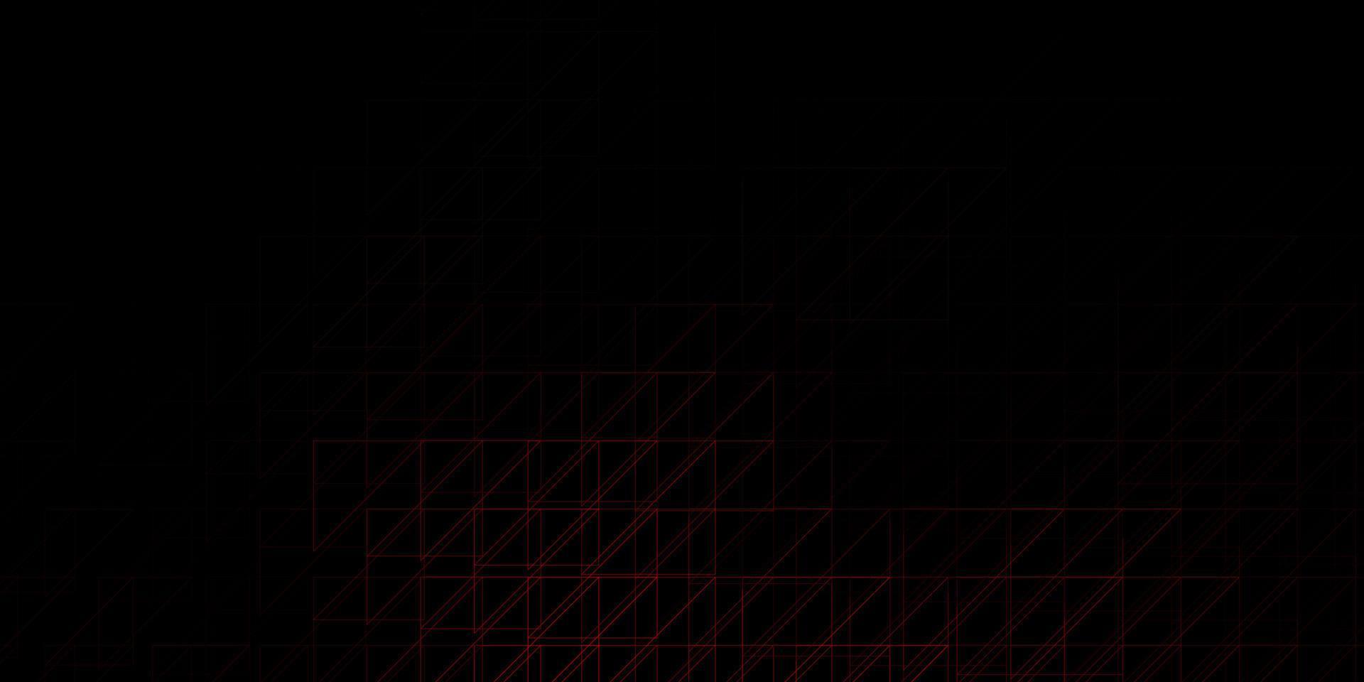 mörkrött vektormönster med linjer. vektor