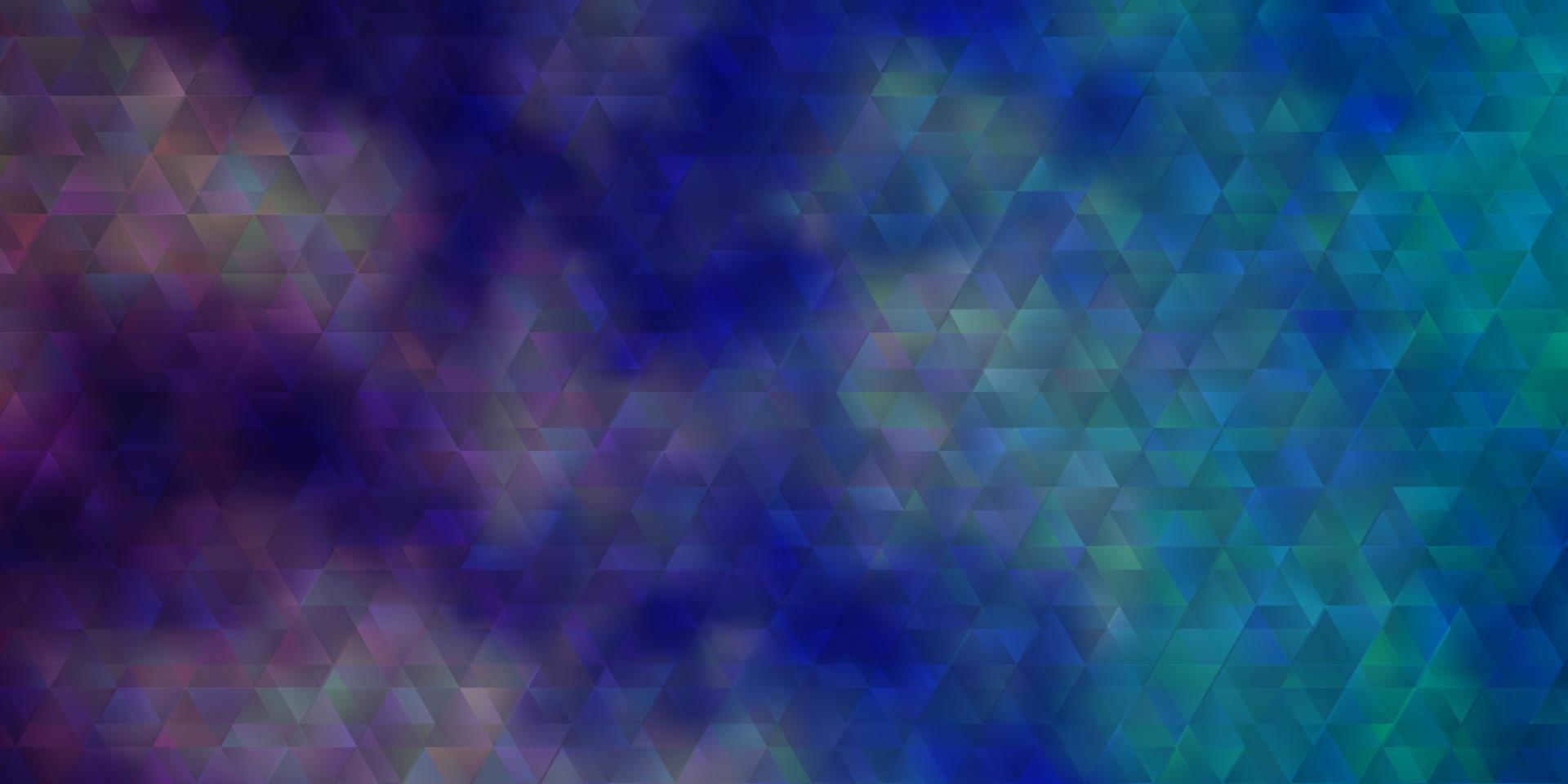 ljusrosa, blå vektorstruktur med linjer, trianglar. vektor