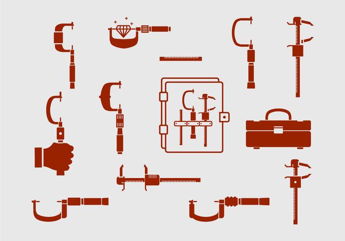 Mikrometer Vector Set