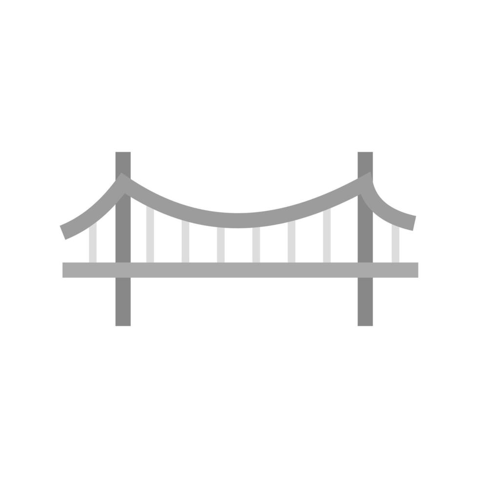 Brücke flaches Graustufensymbol vektor