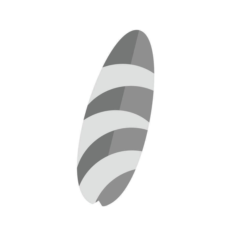 surfing styrelse platt gråskale ikon vektor