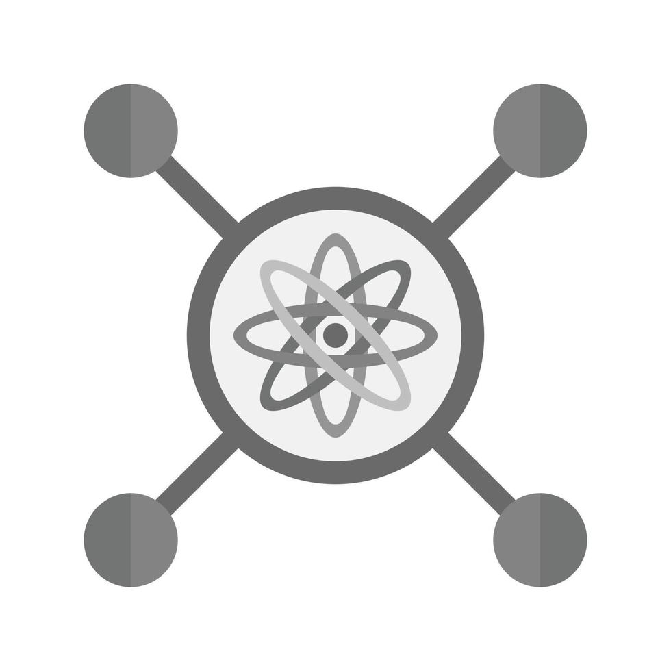 Intelligente Steuerung flaches Graustufensymbol vektor