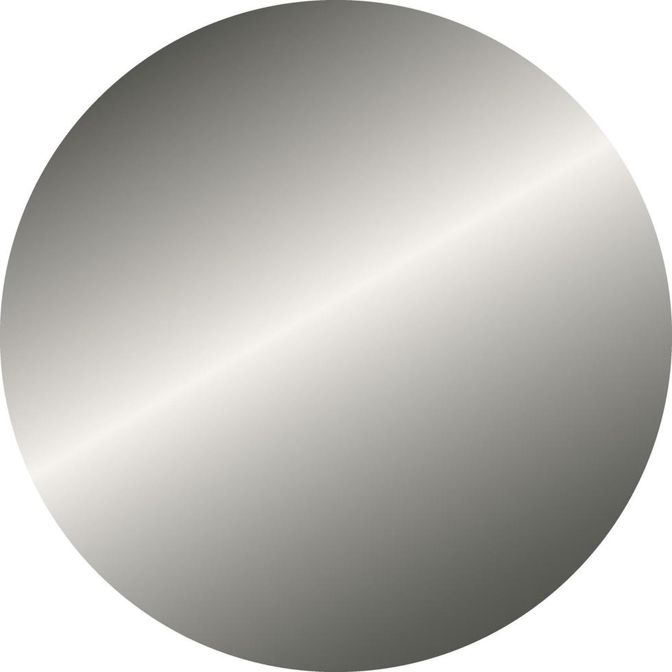 abgerundete Abbildung mit silbernem Farbverlauf vektor