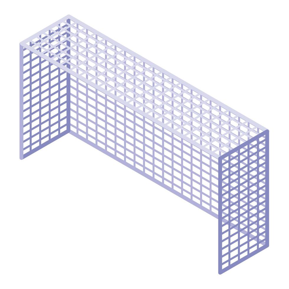 Fußballnetz-Symbol, isometrischer Stil vektor