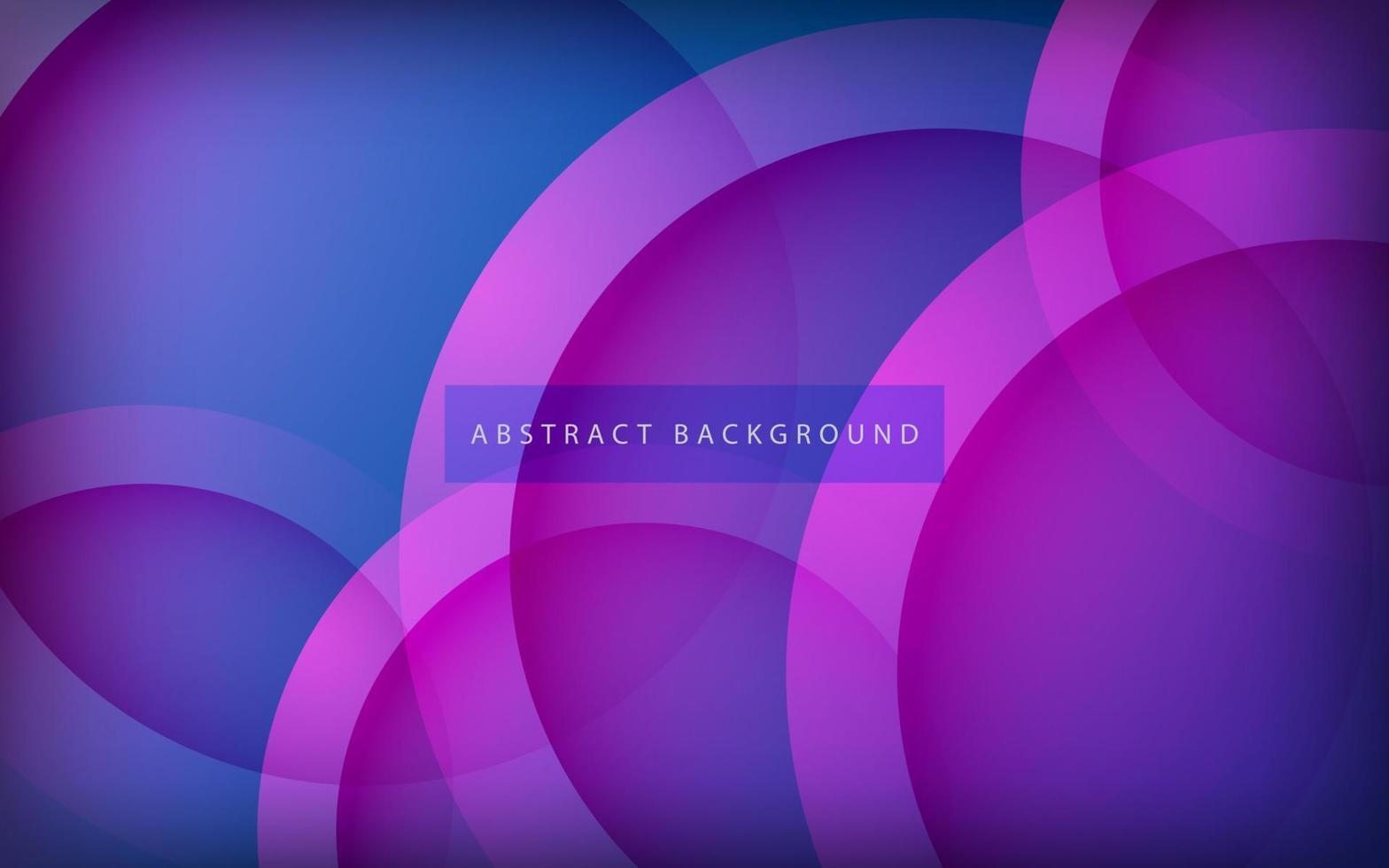 abstrakte 3D-Kreisschicht rosa und blauer Hintergrund mit Farbverlauf vektor