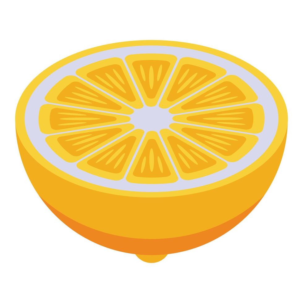 limon ikon, isometrisk stil vektor