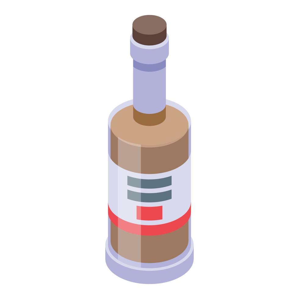 bar bourbon ikon, isometrisk stil vektor
