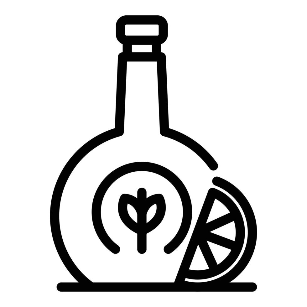 bourbon vete ikon, översikt stil vektor