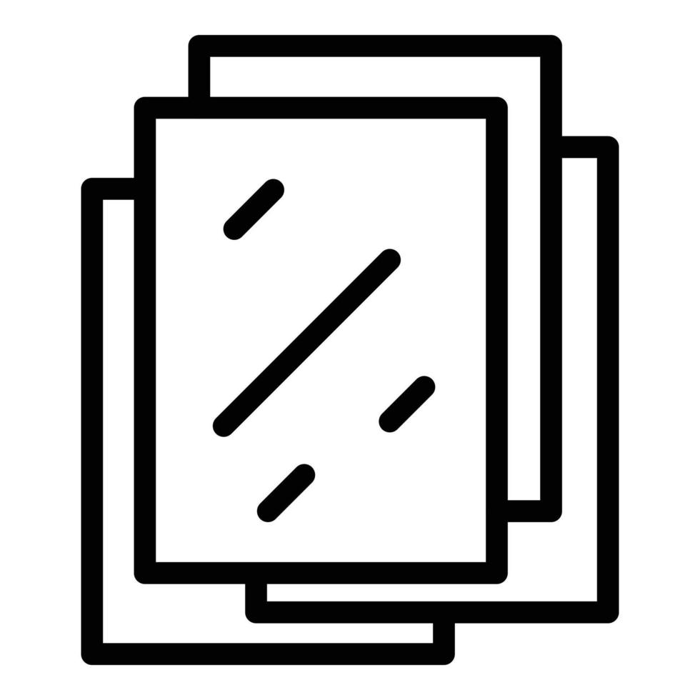 bio papper ark ikon, översikt stil vektor