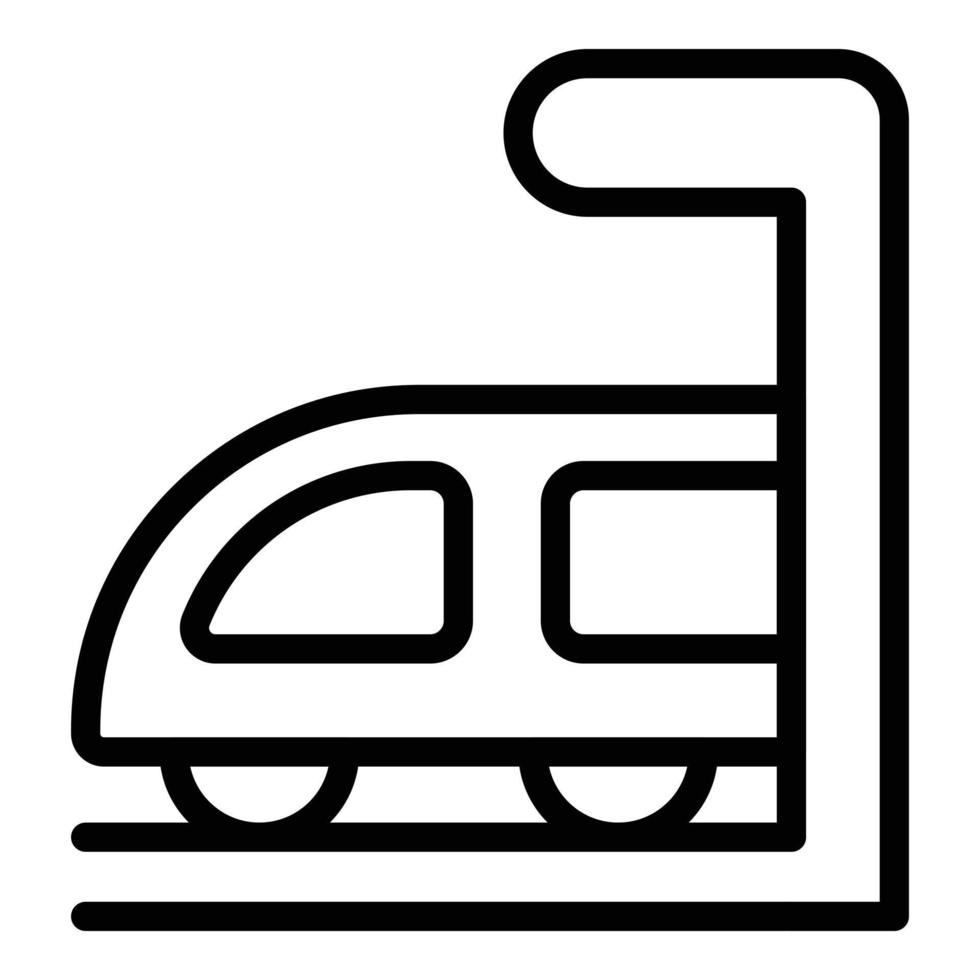U-Bahn-Symbol, Umrissstil vektor