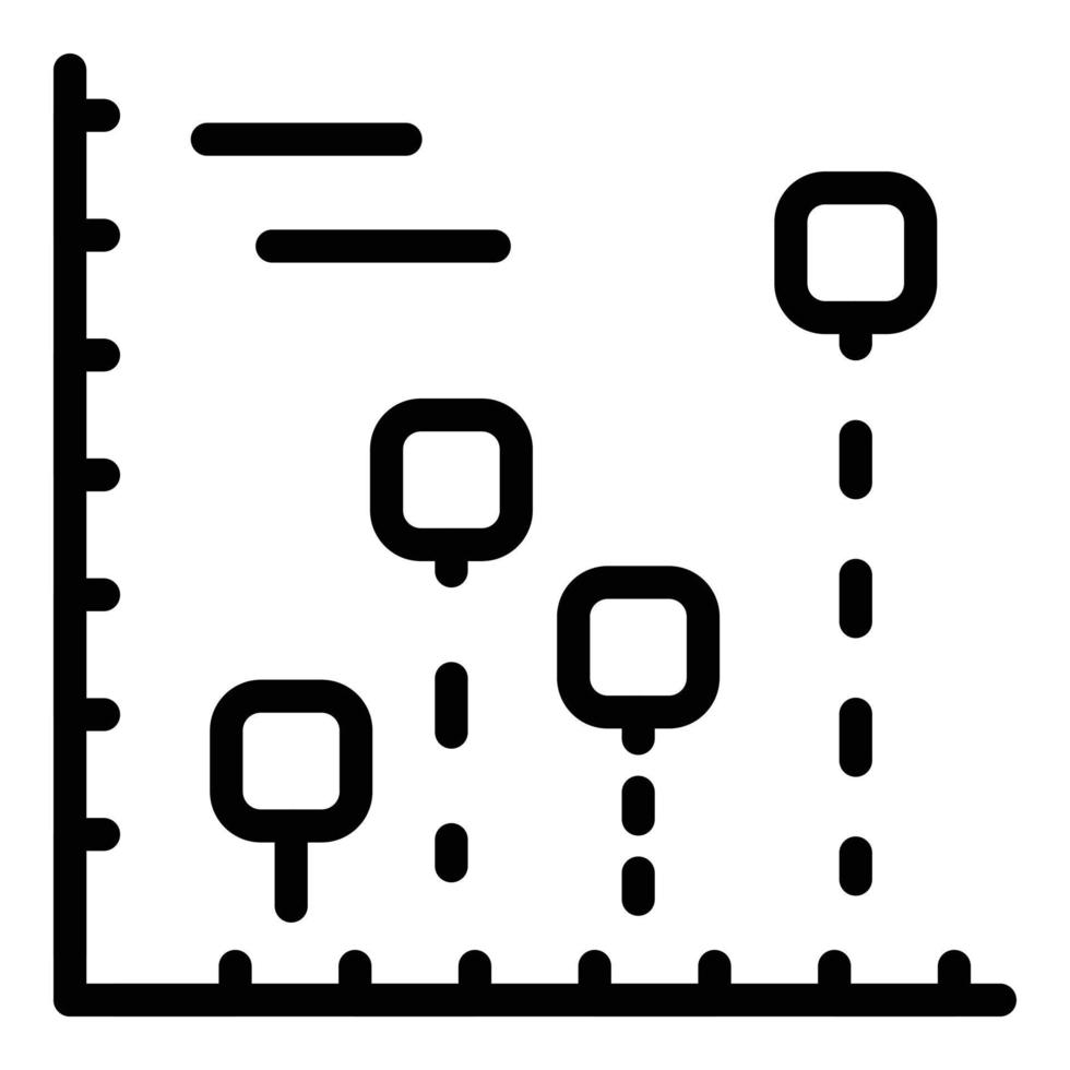 Symbol für digitales Bitcoin-Geld, Umrissstil vektor