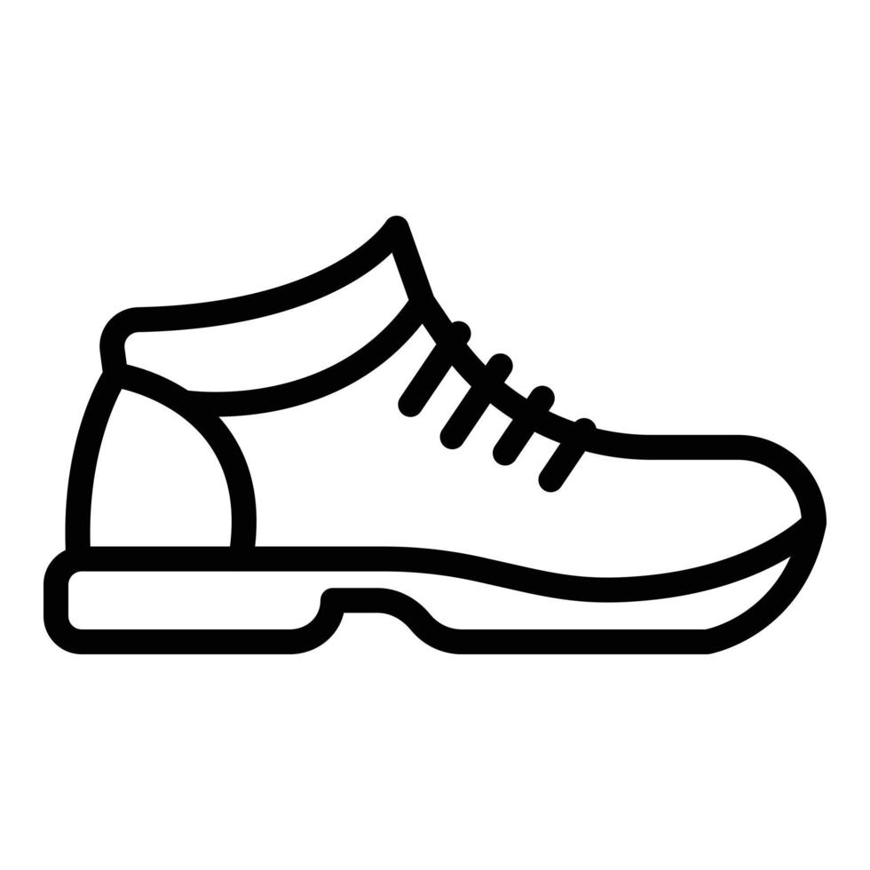 wanderschuhe symbol, umrissstil vektor