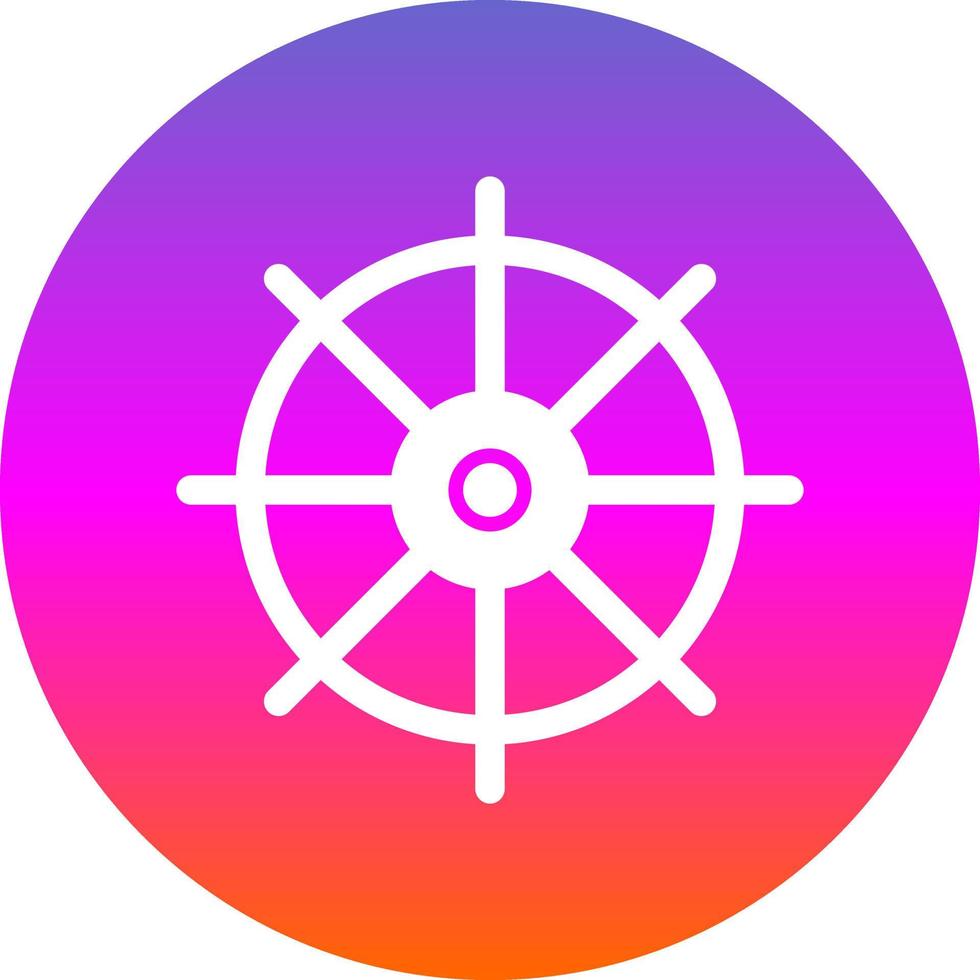 nautisk hjul vektor ikon design