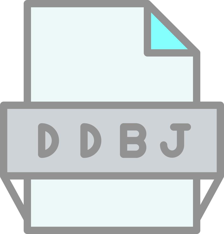 ddbj-Dateiformat-Symbol vektor