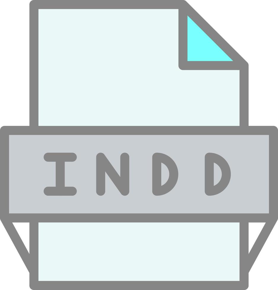 indd-Dateiformat-Symbol vektor