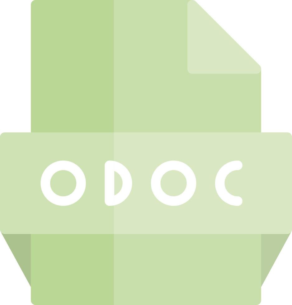 odoc-Dateiformat-Symbol vektor