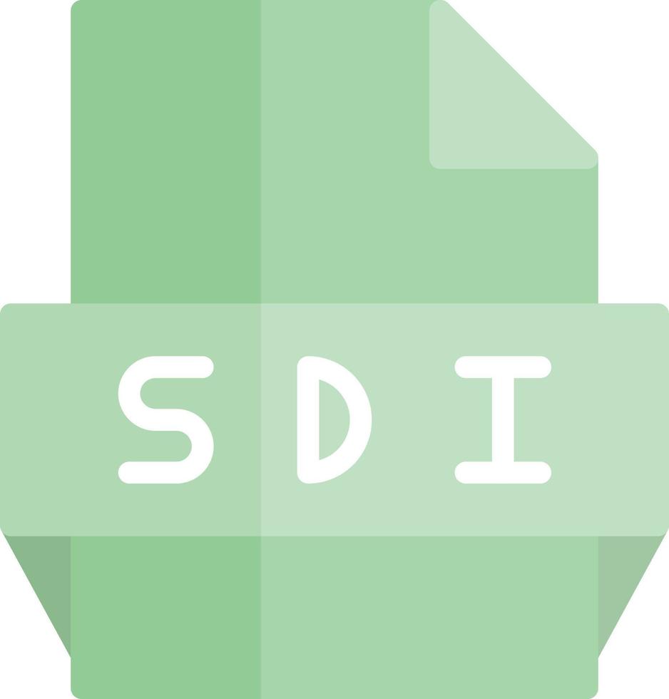 sdi-Dateiformat-Symbol vektor