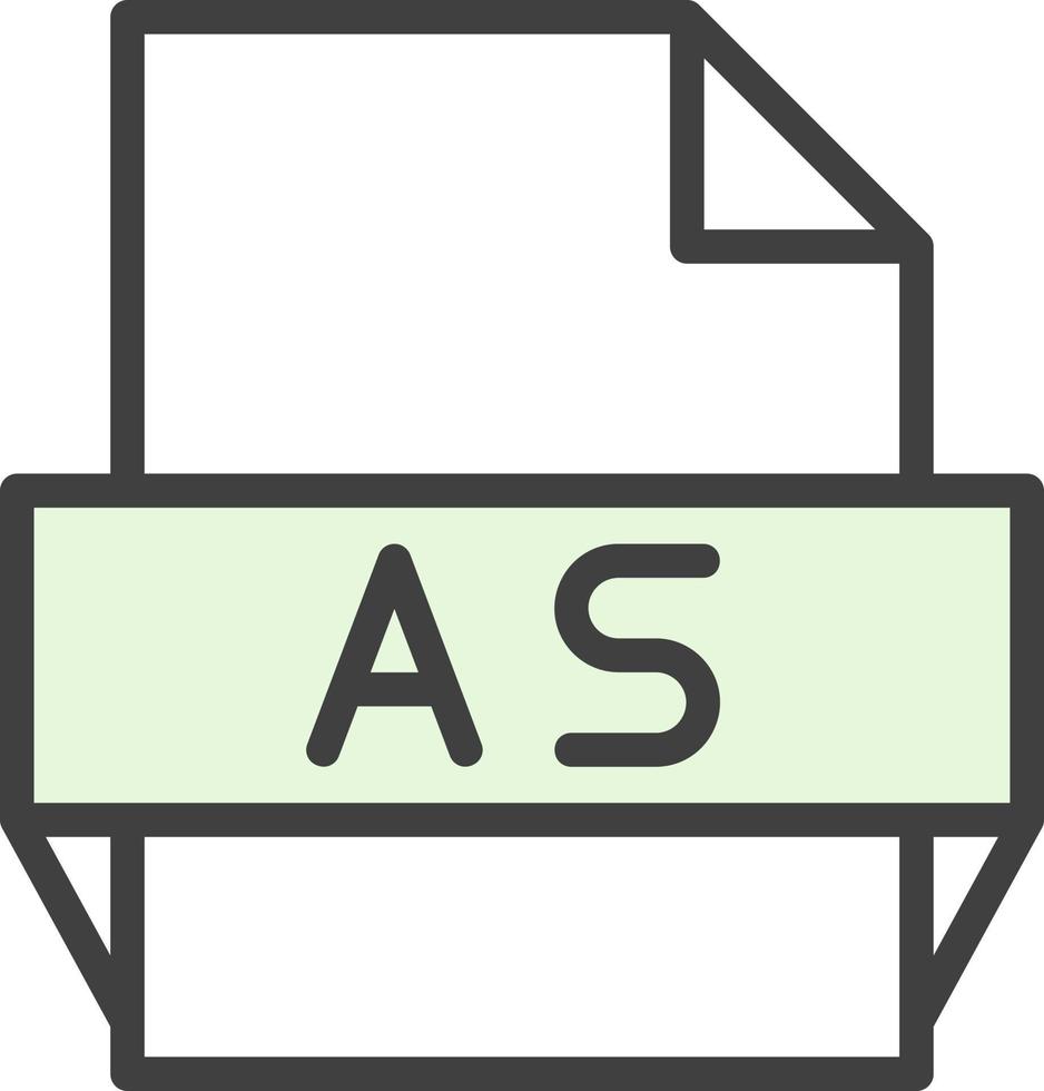 als Dateiformatsymbol vektor