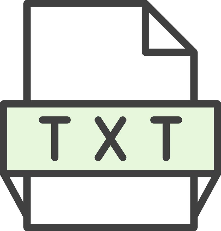 txt-Dateiformat-Symbol vektor