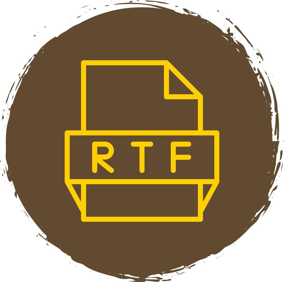 RTF-Dateiformat-Symbol vektor