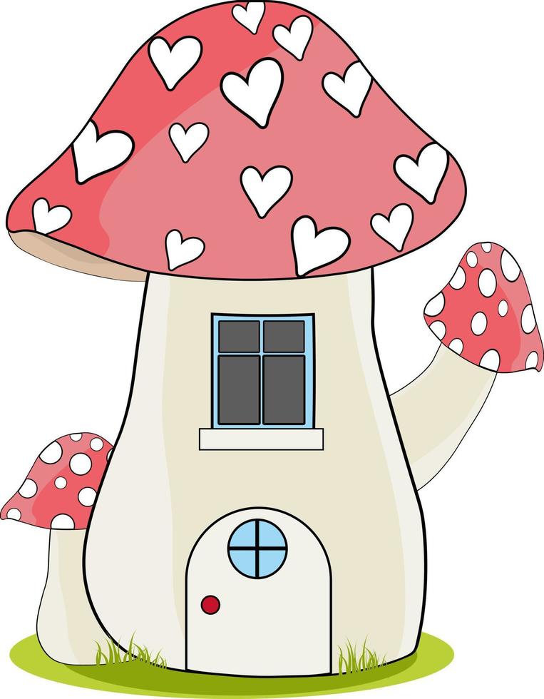 valentines gnome hus vektor