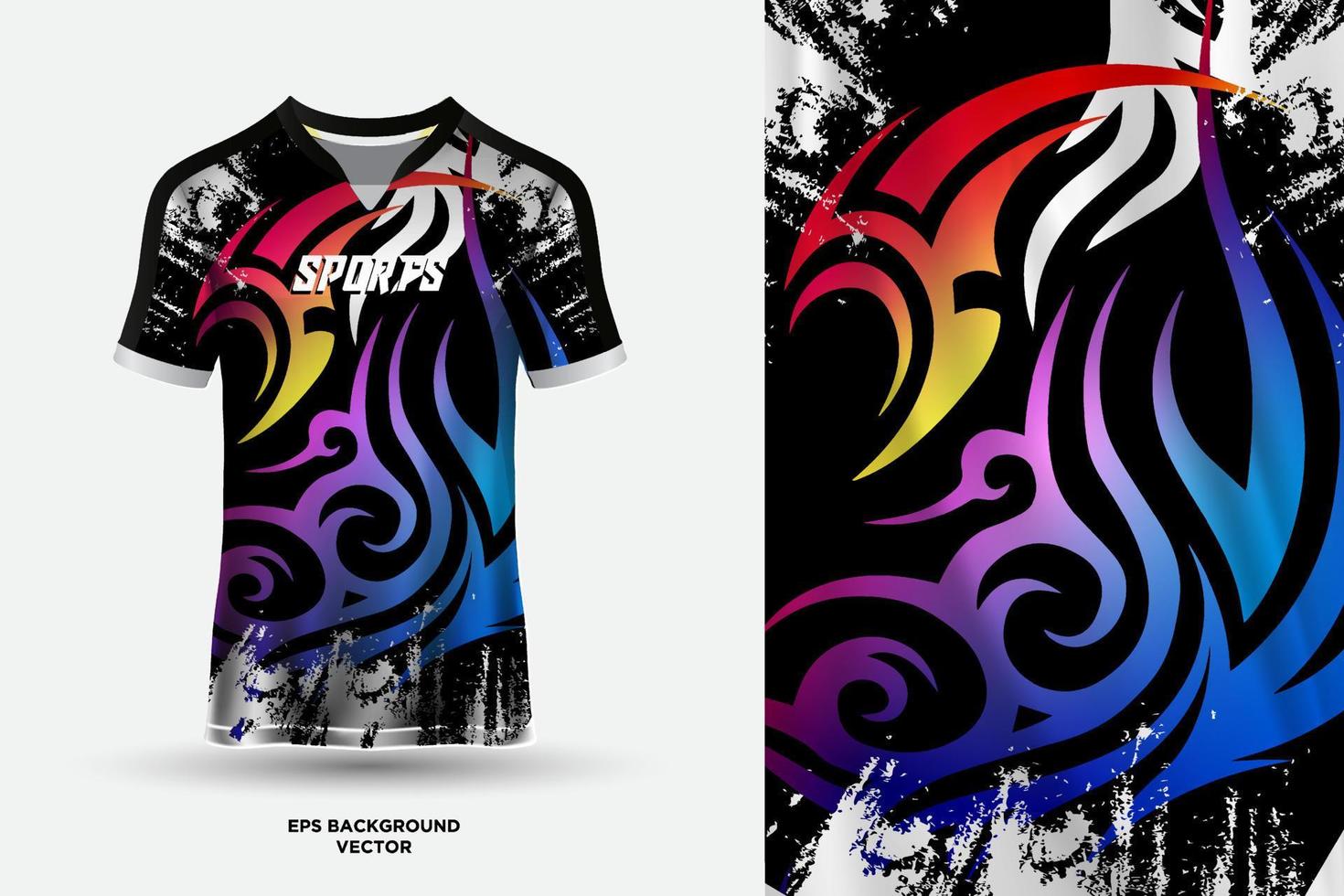 abstrakt sporter jersey design mall attrapp vektor