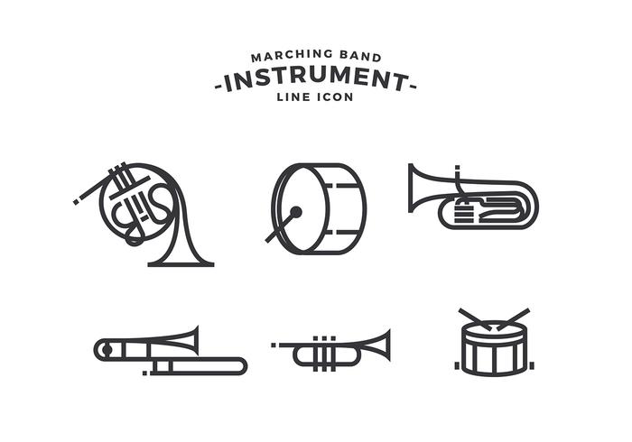Marching Band Instrument Gratis Vector