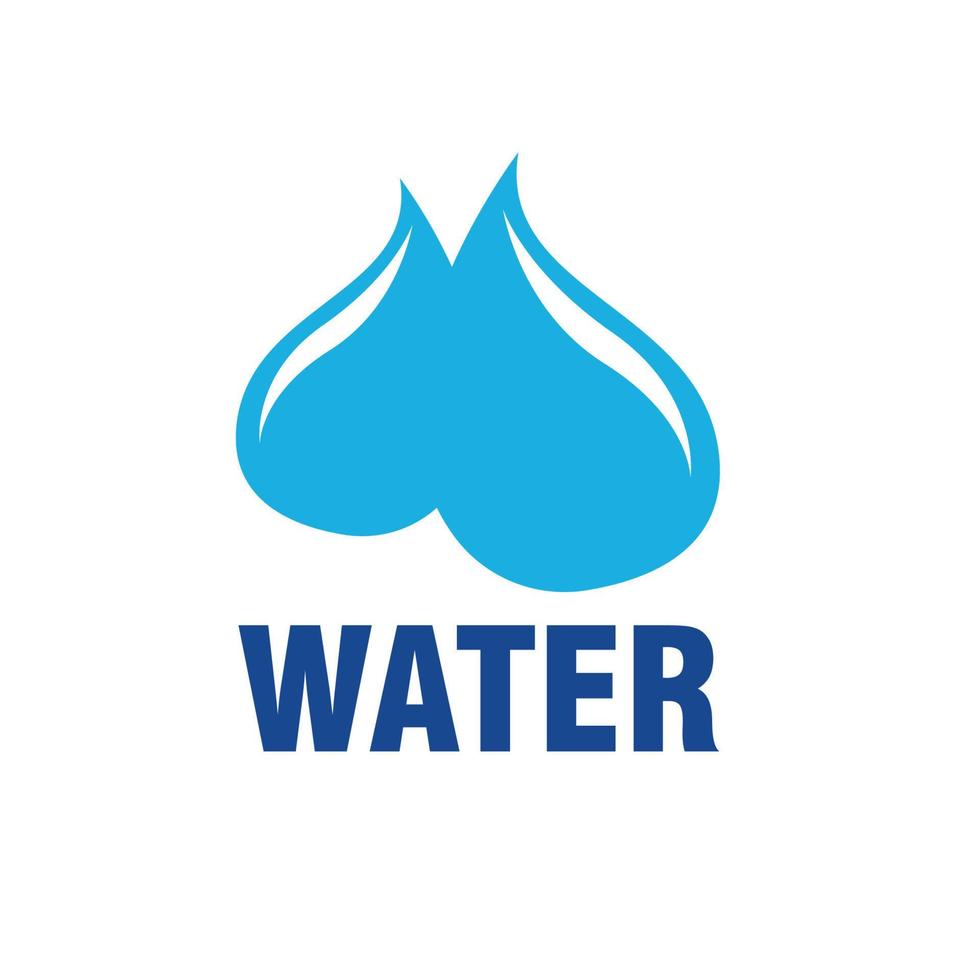 vatten släppa logotyp vektor design