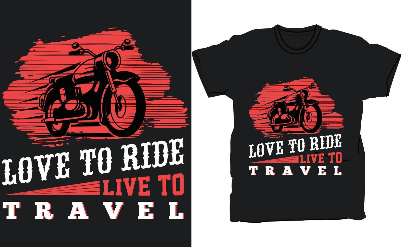 liebe es, live zu fahren, um amerikanisches motorradfahrerclub-t-shirt-design, amerikanisches flagge-t-shirt-design zu reisen vektor