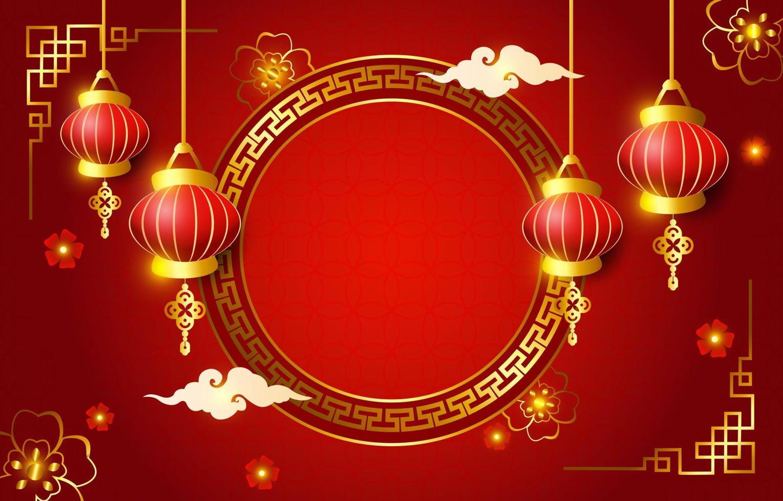 chinesischer Neujahrshintergrund vektor