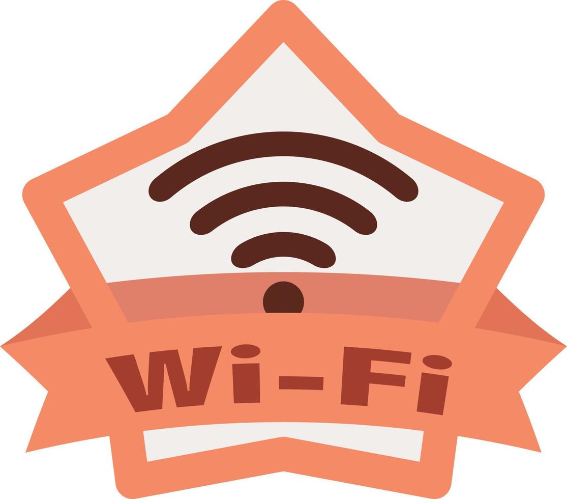 platt stil Wi-Fi ikon. nätverk symbol för internet förbindelse. vektor
