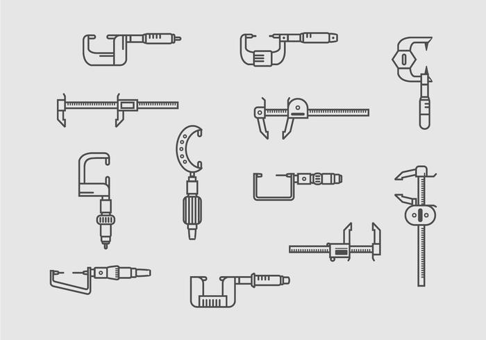 Micrometer-Vektor-Pack vektor