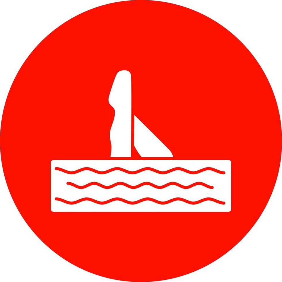 Synchronschwimmen-Vektor-Icon-Design vektor