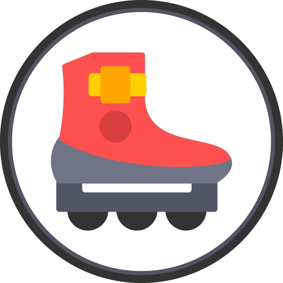 Rollschuh-Vektor-Icon-Design vektor