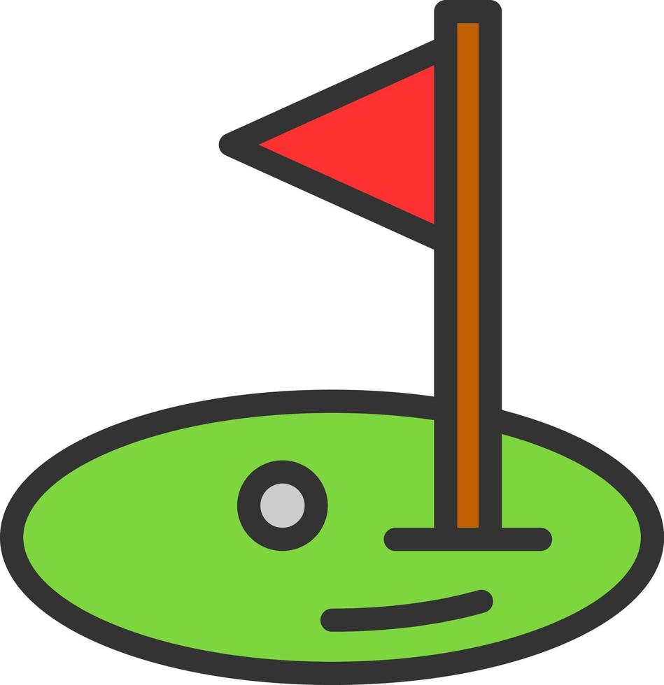 Golf-Vektor-Icon-Design vektor