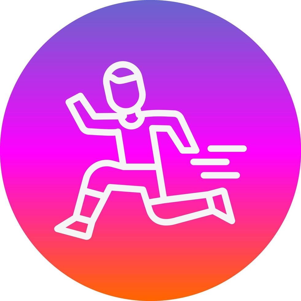 Leichtathletik-Vektor-Icon-Design vektor