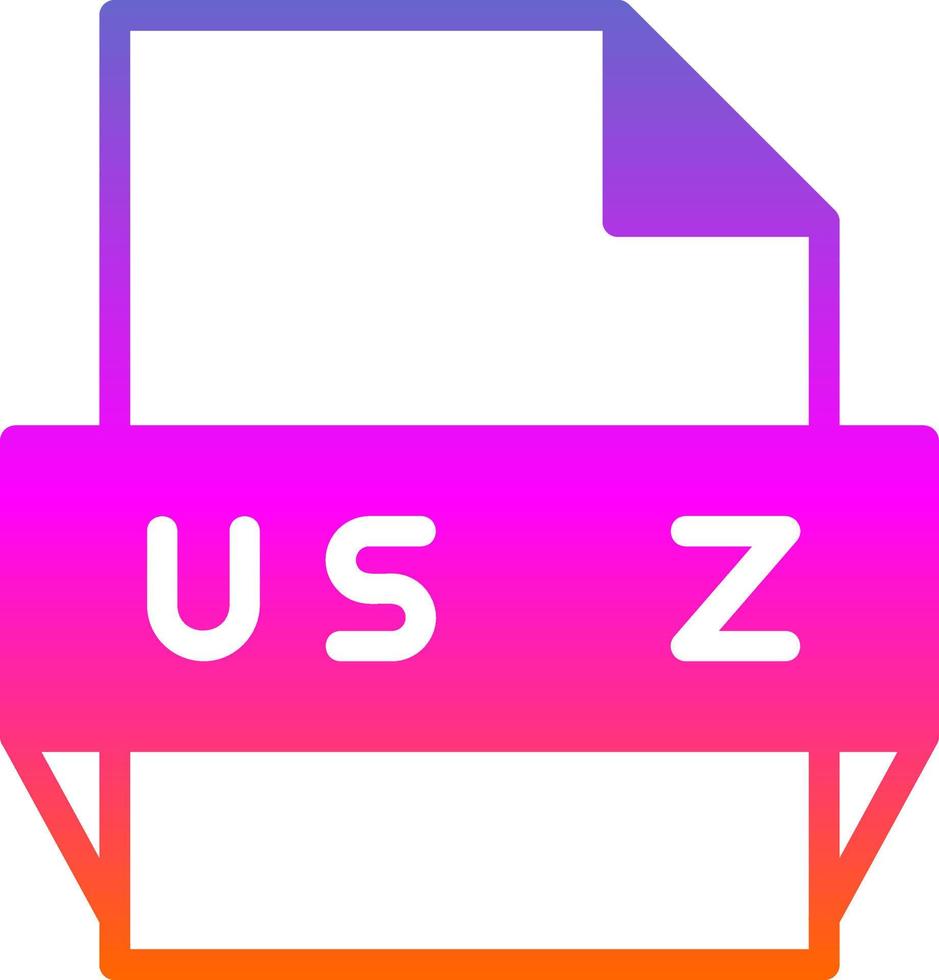 usdz-Dateiformat-Symbol vektor