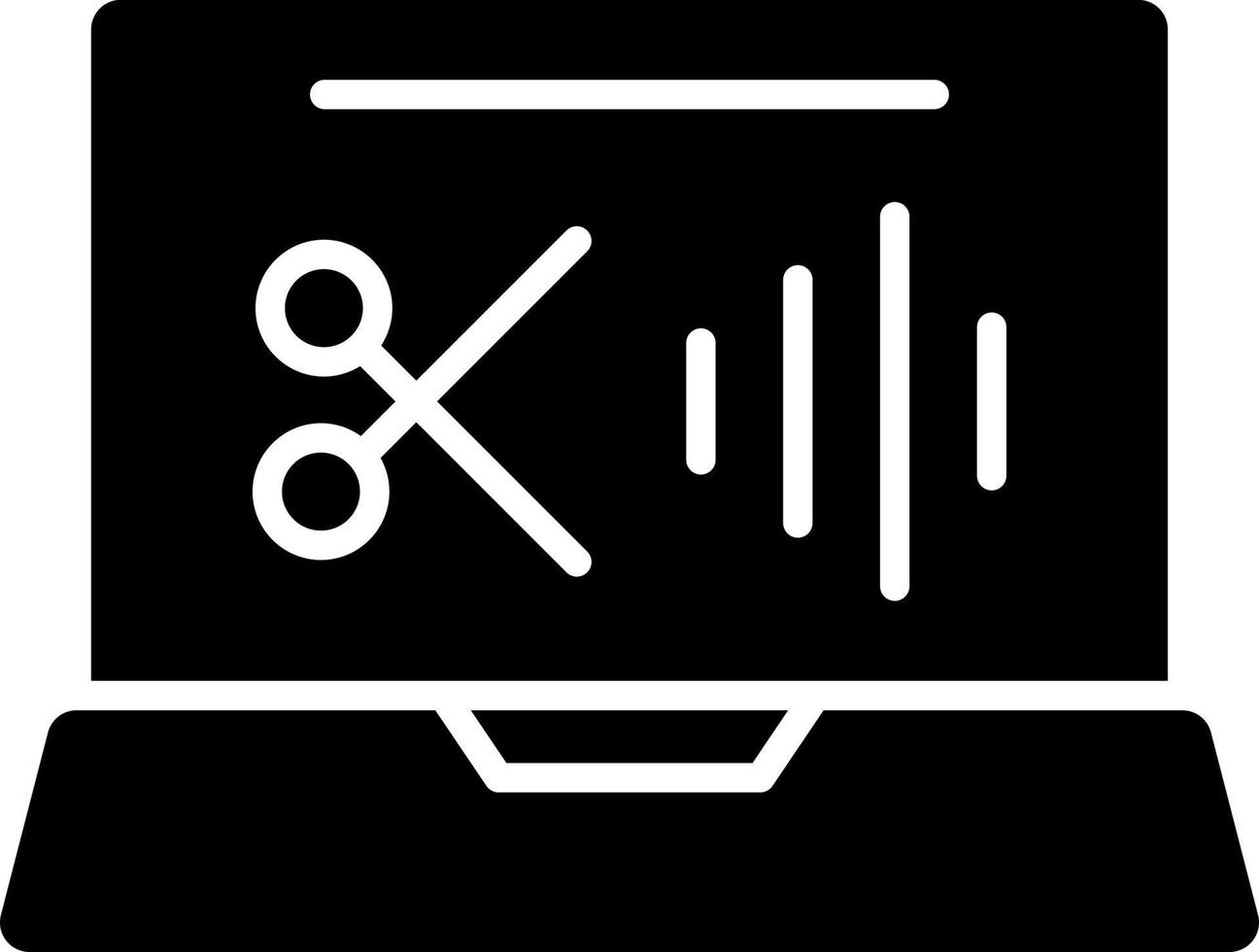 audio redigering vektor ikon design