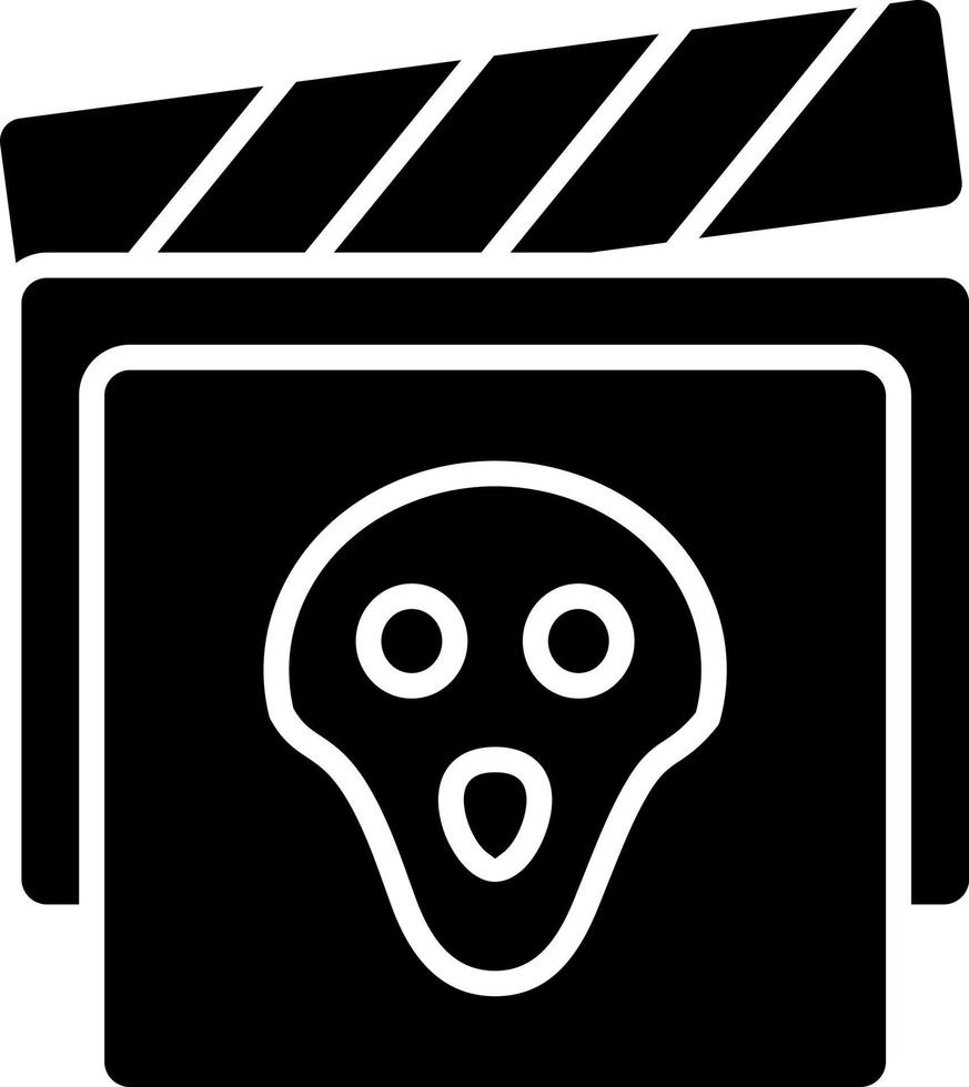 Horrorfilm-Vektor-Icon-Design vektor