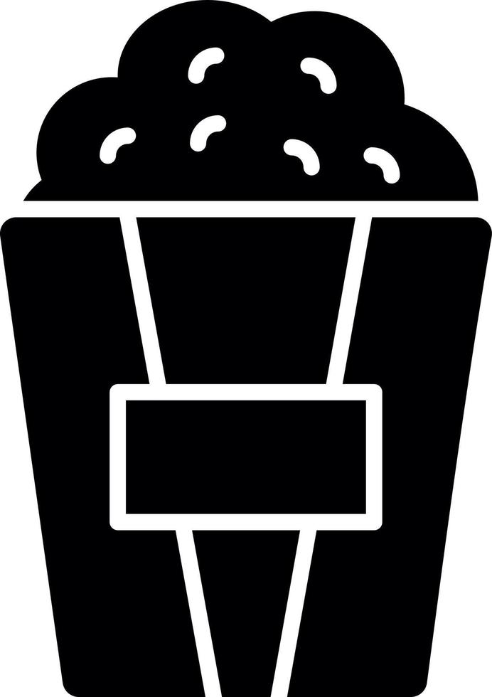 Popcorn-Vektor-Icon-Design vektor