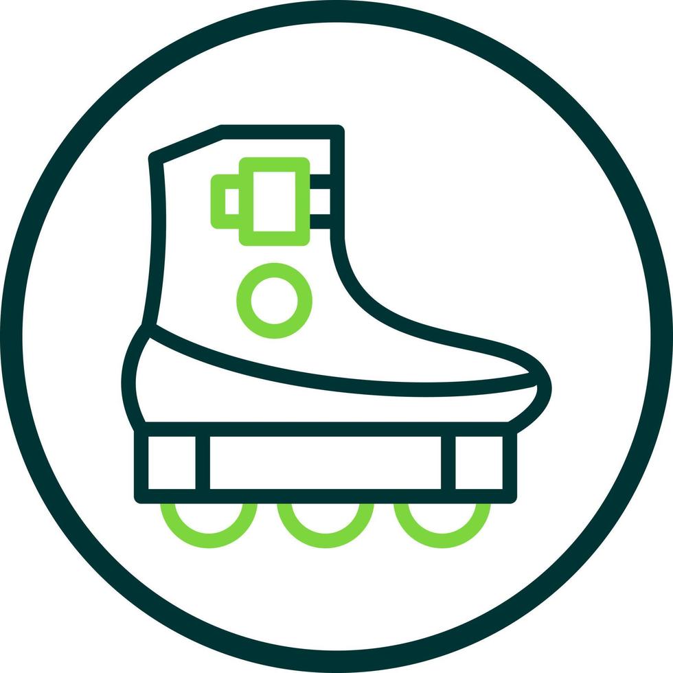 Rollschuh-Vektor-Icon-Design vektor