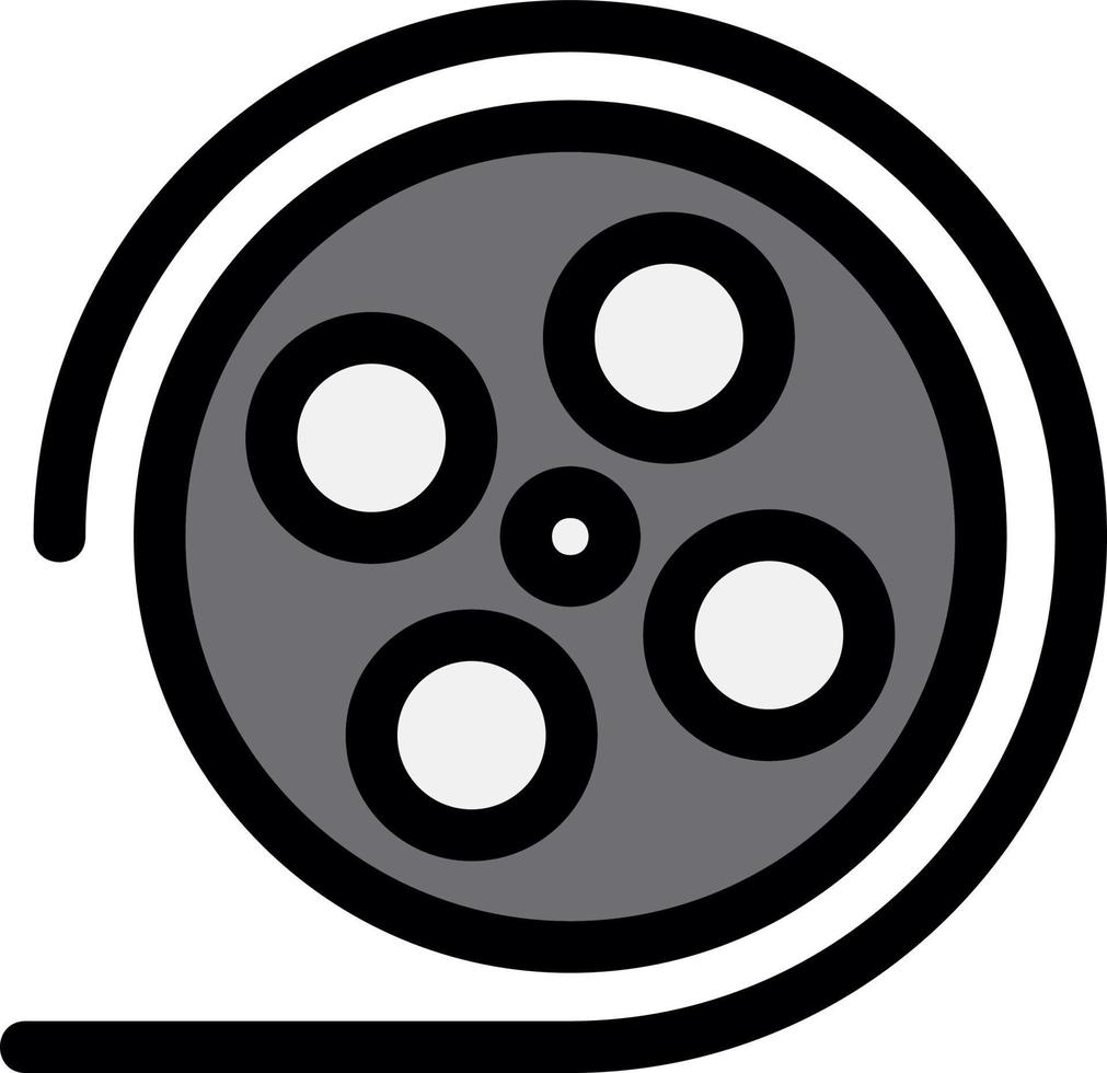 Filmrollen-Vektor-Icon-Design vektor