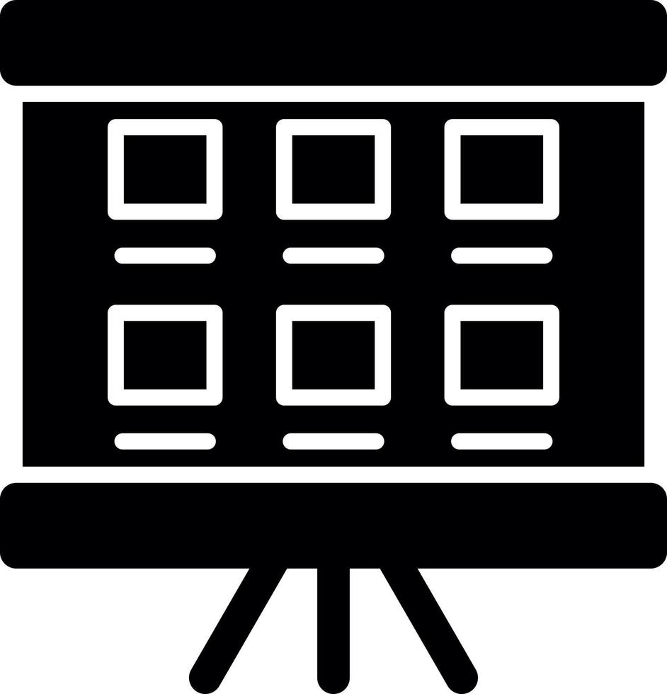 Storyboard-Vektor-Icon-Design vektor